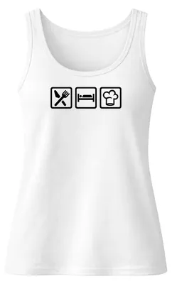 Produktbild von Tanktop ohne Ärmel für Damen und Herren, Farbe: Weiß