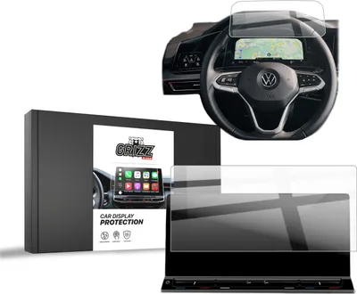 Produktbild von Keramische Autodisplayfolie 2in1 für Volkswagen Multivan T7 10" (2021-2024), Grizz Protector