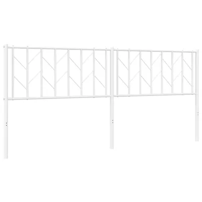 Produktbild von vidaXL Ersatz-Kopfteil Metall Weiß 193 cm
