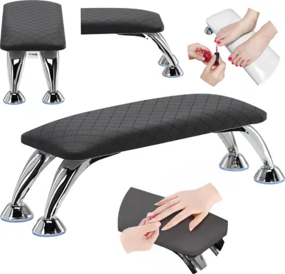 Zdjęcie produktu dla Podkładka pod dłoń poduszka podpórka manicure do salonu kosmetycznego czarna
