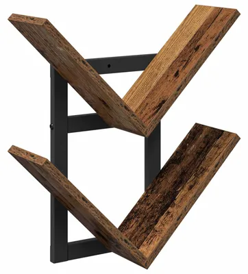 Immagine prodotto di vidaXL Scaffale da parete in legno massello, 43 x 15 x 47 cm, materiale: legno