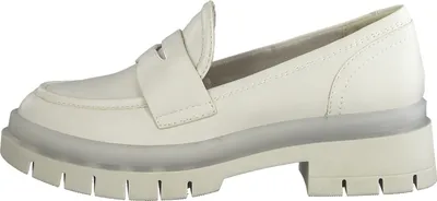 Produktbild von Tamaris Damen Loafer Slipper Profilsohle Blockabsatz 1-24702-29, Größe:38 EU, Farbe:Beige