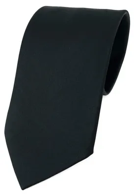 Productafbeelding van Brede stropdas - Zwart - 100% polyester - 8,5 cm breed