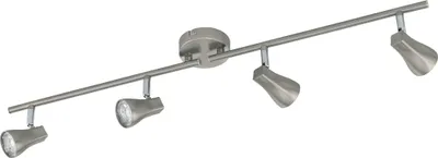 Produktbild von EGLO LED Spot TIBERIO 1, 4-flammige Deckenleuchte, Deckenstrahler aus Stahl und Kunststoff, Flurlampe in nickel-matt, warmweiß