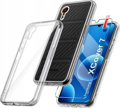 Zdjęcie produktu dla Etui bezbarwne do Samsung Galaxy Xcover 7 WZMACNIANE CLEAR CASE 2MM + Szkło