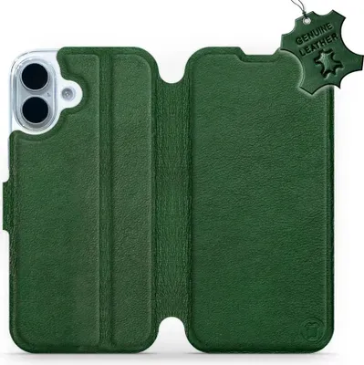 Produktbild von Echtleder Handyhülle für iPhone 17, Mobiwear Leather, Grün