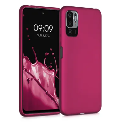 Produktbild von kwmobile Case kompatibel mit Xiaomi Redmi Note 10 5G Hülle - Schutzhülle aus Silikon metallisch schimmernd - Handyhülle Metallic Pink