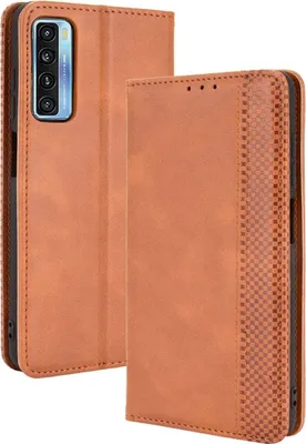 Produktbild von Mobigear Sensation  TCL 20 5G Hülle Klapphülle Geldbörse - Braun