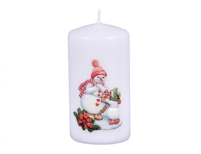 Zdjęcie produktu dla Nohel Świeca ogrodowa SNOWWARRIERS WAR christmas d6x10cm