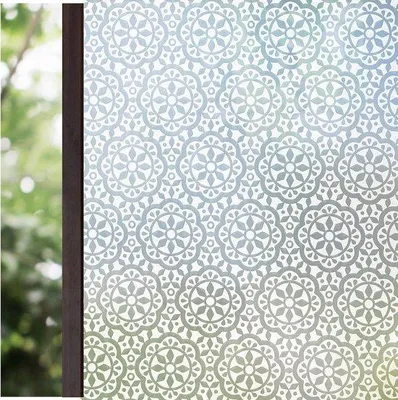 Productafbeelding van Privacyfolie, mat, voor glas, ramen, decoratief, ondoorzichtig, zelfklevend, 75 x 200 cm, geschikt voor badkamer en slaapkamer