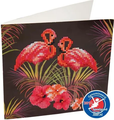 Produktbild von CRAFT Buddy Flamingos, Bastelset für Kinder, 8 Jahr(e), Mehrfarbig