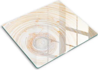 Zdjęcie produktu dla Deska kuchenna – 60 cm x 52 cm - Szklana deska do krojenia - Szkło hartowane – Antypoślizgowa - Tekstura Drewna