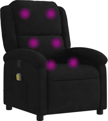 Produktbild von vidaXL Massagesessel Schwarz Samt