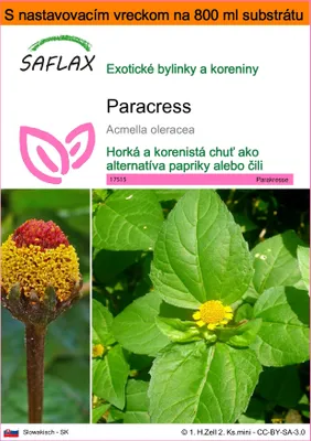 Obrázok produktu pre SAFLAX Garden in the bag - paracress - Acmella oleracea - 500 Semená - S pestovateľským substrátom v praktickom samostaviteľnom vrecku