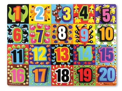 Produktbild von MELISSA Jumbo Bausteine Puzzle Zahlen 13832