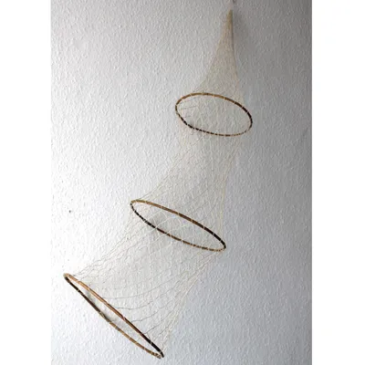 Produktbild von Deko Reuse 100cm x 32cm 3 Bambus Ringe Fischreuse Dekonetz