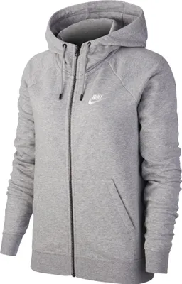 Produktbild von Nike W Nsw Essntl Hoodie Fz Flc Dk Grey Heather/White Xs