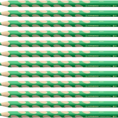 Produktbild von STABILO Ergonomischer Buntstift für Rechtshänder - EASYcolors - 12er Pack - deckgrün o…