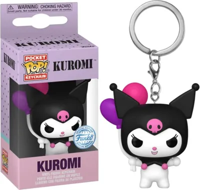 Obrázek produktu pro FUNKO POP! KEYCHAIN Kuromi with Balloons, Kroužek na klíče, Vícebarevný, Vinyl, Hello Kitty, 102 mm, Krabice