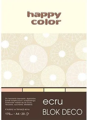 Zdjęcie produktu dla Blok Deco Ecru A4 170g 20ark - kolory ecru