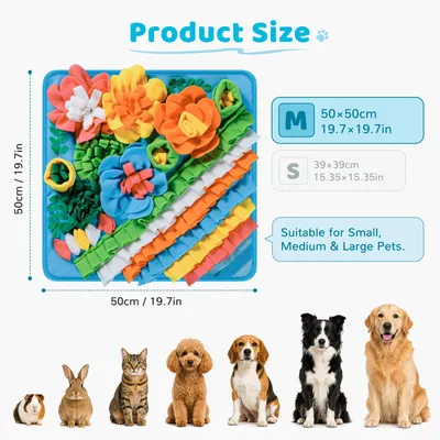 Productafbeelding van Gimars snuffelmat voor honden, honden speelgoed om verveling tegen te gaan, intelligentiespeelgoed