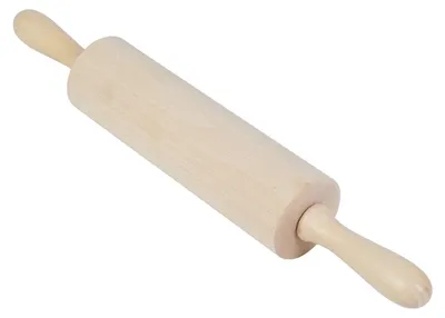 Produktbild von Nudelholz 39,5cm Teigroller Pasta Holzwalze Ausroller Backhelfer Metallachse
