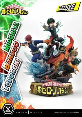 Obrázek produktu pro Soška My Hero Academia Midoriya, Bakugo & Todoroki Deluxe Bonus Version 69 cm