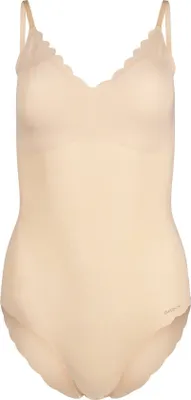 Produktbild von SKINY Damen Body - Unterwäsche, Spaghettiträger, Spitze, V-Ausschnitt, einfarbig Beige 42
