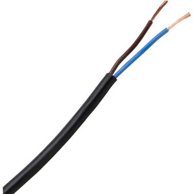 Produktbild von KOPP Schlauchleitung H03VV-F 2 x 0.75 mm² Schwarz Kopp 152210845 10 m