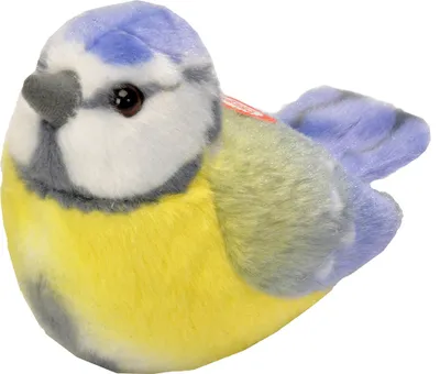 Produktbild von Wild Republic Plusch-Vogelspielzeug Meise - gelb/blau - 14 cm