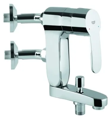 Immagine prodotto di Grohe Eurostyle Cosmopolitan Vertica Mitigeur monocommandé pour bain, saillie 120mm, montage mural, 23302000, 23302000