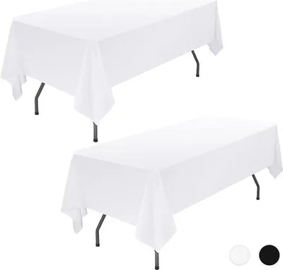 Zdjęcie produktu dla Obrus – 180 x 250 cm – bawełna – biały