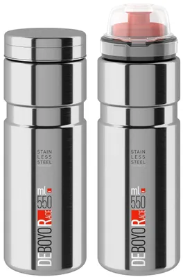 Obrázek produktu pro Elite Cycling Deboyo Race Silver Glossy 550 ml Cyklistická láhev