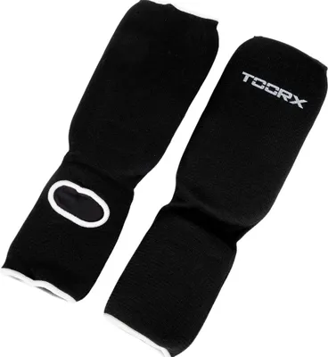 Image de Toorx Fitness Protège-tibias avec protège-pieds - stretch - Taille L