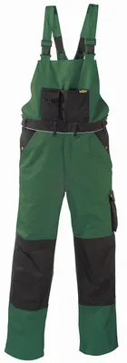 Produktbild von BIG Arbeitsschutz teXXor® Canvas (320 g/m²) Latzhose AMAZONAS grün/schwarz 8335