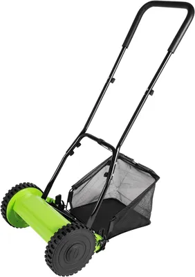 Imagen del producto de Cortacésped manual con función de mulching, anchura de corte de 30 cm, altura de corte de 12-45 mm, ideal para el jardín
