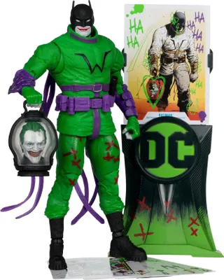 Obrázek produktu pro DC Multiverse Actionfigur Batman (Batman: Last Knight on Earth) Jokerized (zlatá etiketa) 18 cm