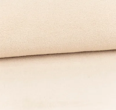 Produktbild von Frotteestoff Meterware Bambus Velvet kuschelweich einfarbig sand 1,5m