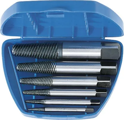 Immagine prodotto di Set di estrattori per viti Peddinghaus Schröder Classic, 6 pezzi - 1-6 / M4-24 - In confezione blister, 46061-200