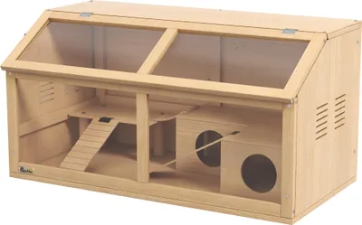 Produktbild von Syrische Hamster und Zwerghamster Käfig 85x45x44 cm mit Plattform, Hängebrücke, Hütte