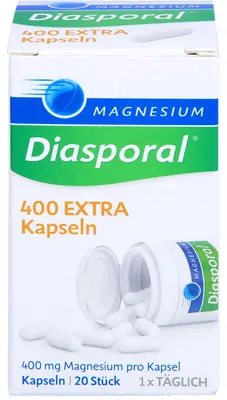Zdjęcie produktu dla Magnesium-Diasporal 400 kapsułek extra, 20 kapsułek