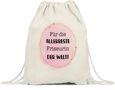 Produktbild von Für die allerbeste Friseurin der Welt Jutebeute Geschenk Geburtstag Weihnachten Dankeschön-Geschenk