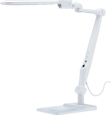 Immagine prodotto di ECOLITE Matris lampada LED a braccio da tavolo, 3 livelli di luce, dimmerabile, massimo 10 W, bianco LBL1207-BI