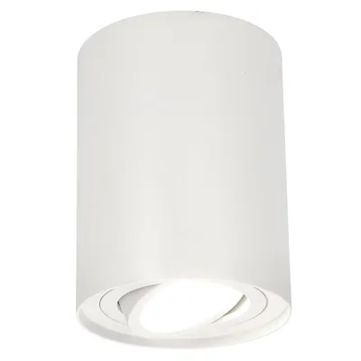 Produktbild von Aufbaustrahler Aufbauleuchte SKAND 1 WHITE GU10 Deckenleuchte rund weiß EDO777101 EDO