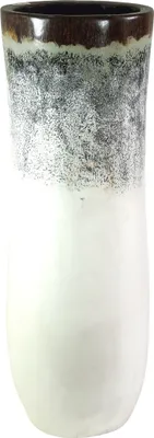Produktbild von Vase, Übertopf, Pflanzgefäß aus Palmholz, Weiß, Größe: Groß 82*28*28 cm