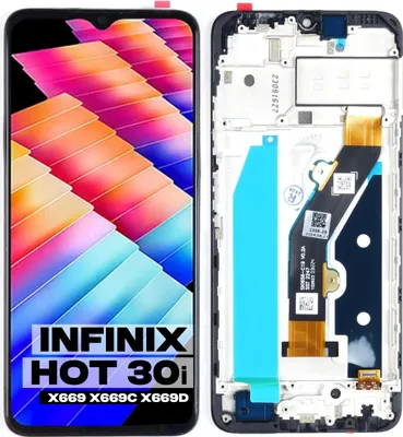 Produktbild von Original Infinix Hot 30i X669 X669C X669D LCD-Display + Touchscreen () Schwarzer Rahmen