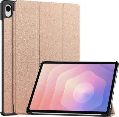 Produktbild von Schutzhülle für Galaxy Tab S11, Bizon Case Tab Croc, Rosegold