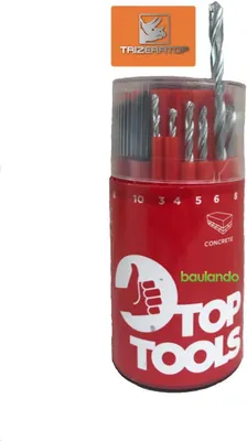 Obrázek produktu pro Sada vrtáků 18 ks ocel, beton, dřevo 3, 4, 5, 6, 8, 10 mm Sada vrtáků