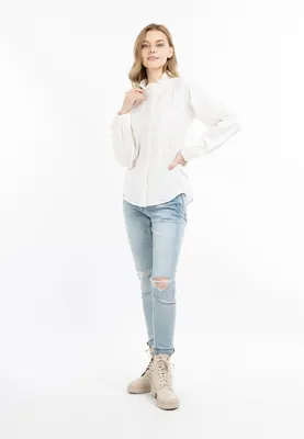 Image de Chemisier pour femme SAPORTA - blanc cassé, taille L