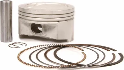 Produktbild von Kolben Malossi Ø 75,5mm 0, Kolbenbolzen Ø 16mm, 3 Kolbenringe halb-trapezförmig für Piaggio Quasar 300 LC 4T